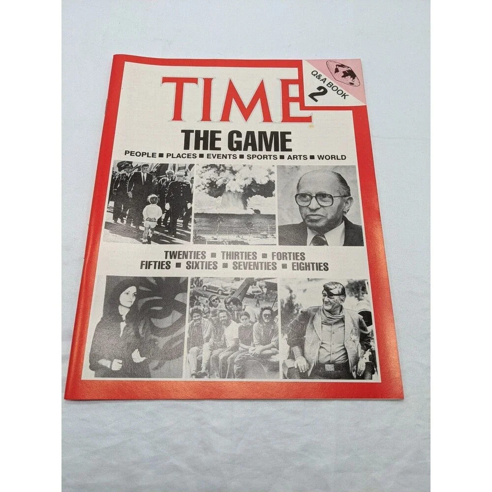 Vintage Hansen Time The Game Bookcase Board Game Complete